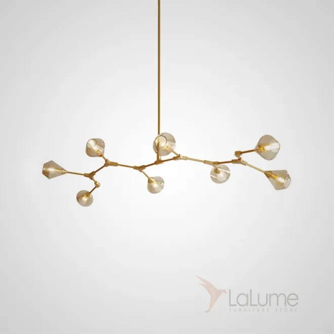 Дизайнерская люстра со стеклянными поворотными плафонами HILDA