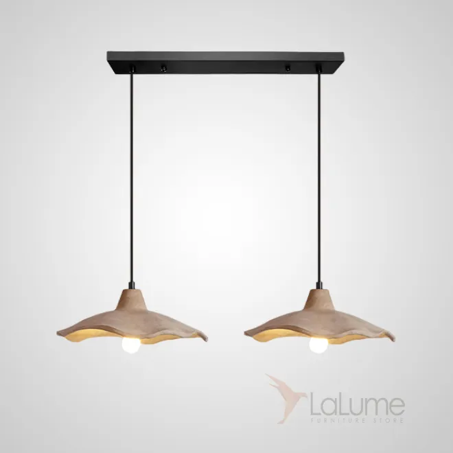 Готовая комбинация подвесных светильников с купольными абажурами из желтой и серой керамики SANTERI COMBO L60 Yellow