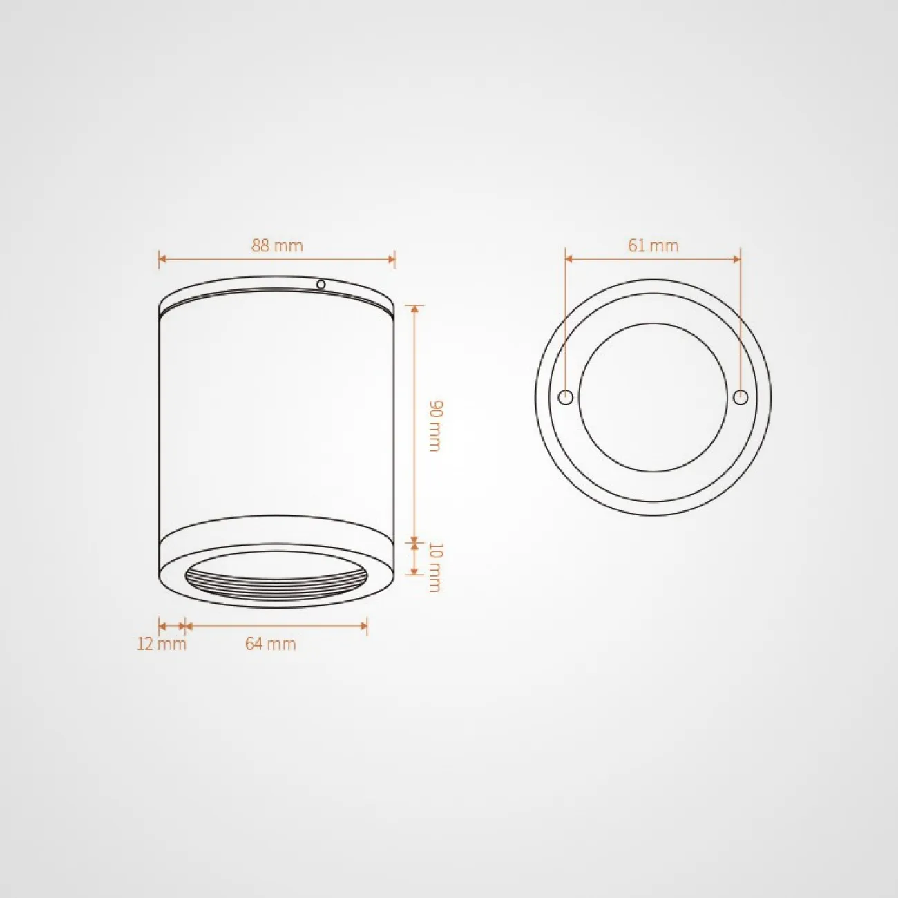 Потолочный светильник TILL 7W Белый от ImperiumLoft