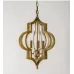 Люстра Scarlett Hollywood Regency Gold Leaf Pattern Pendant Chandelier D42