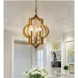 Люстра Scarlett Hollywood Regency Gold Leaf Pattern Pendant Chandelier D42 от ImperiumLoft