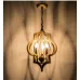 Люстра Scarlett Hollywood Regency Gold Leaf Pattern Pendant Chandelier D42