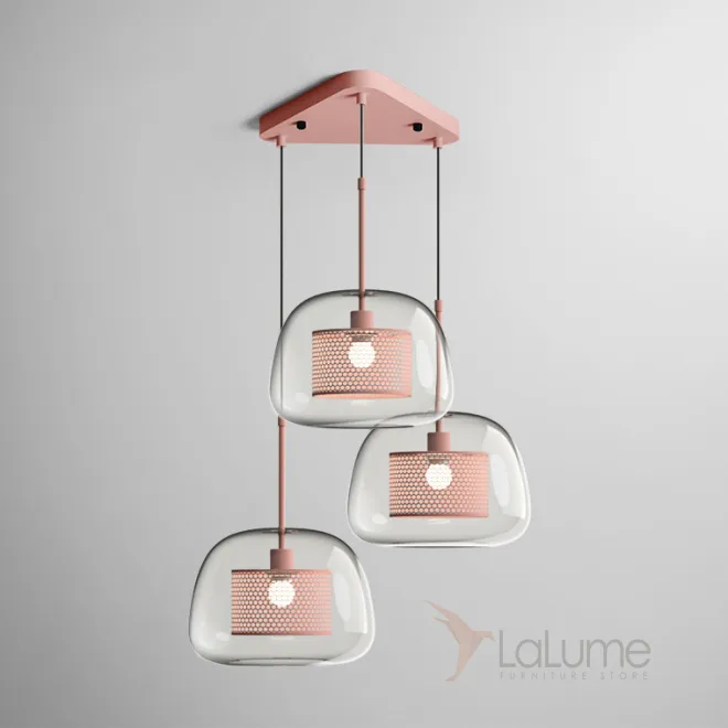Светильник с тремя подвесами CATCH TRIO ROSE от ImperiumLoft