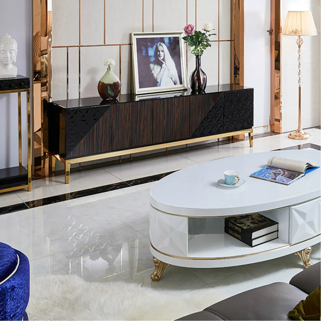 Дизайнерская тумба под TV - LaLume-TV00160