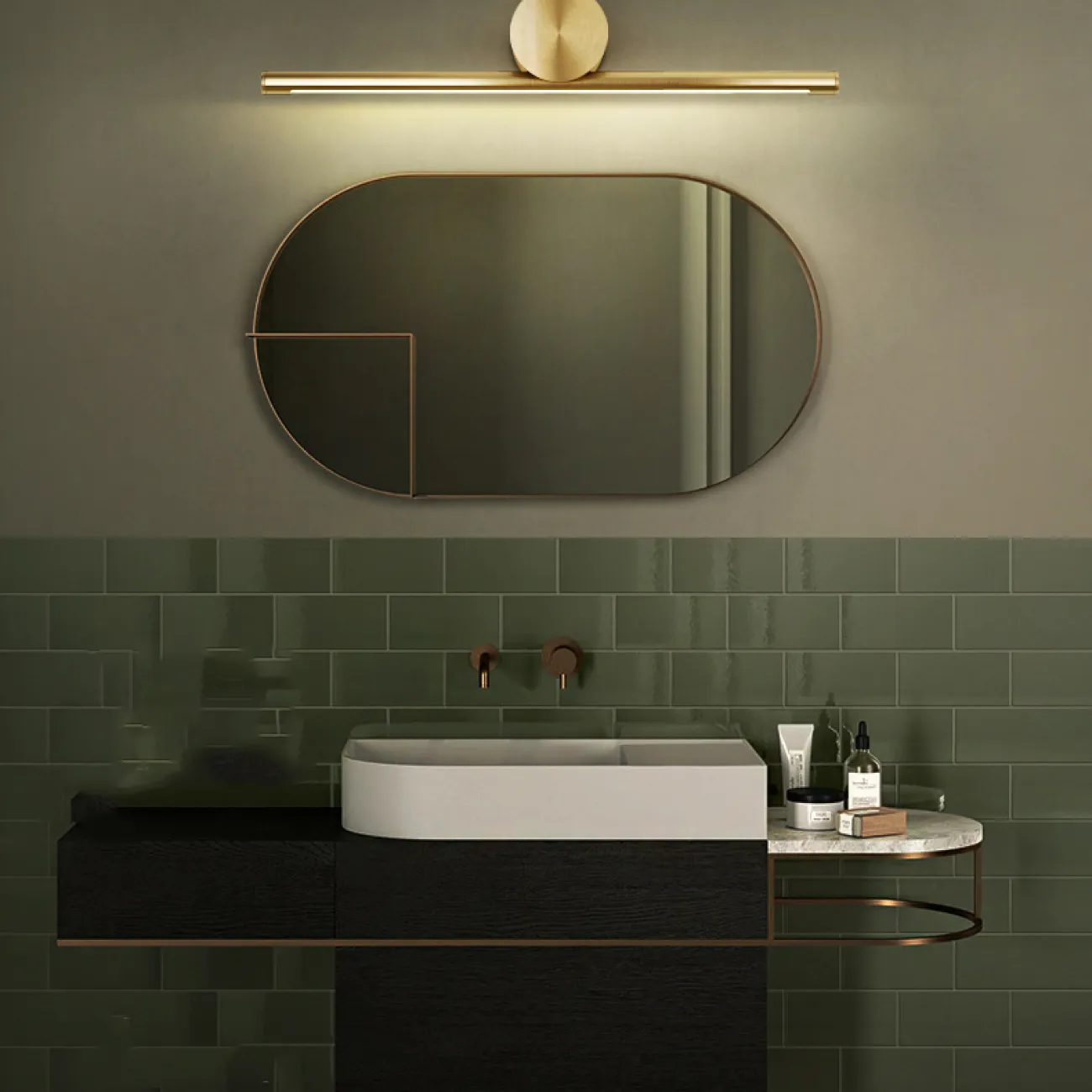Настенный светильник BREEZE B L60 Black от ImperiumLoft