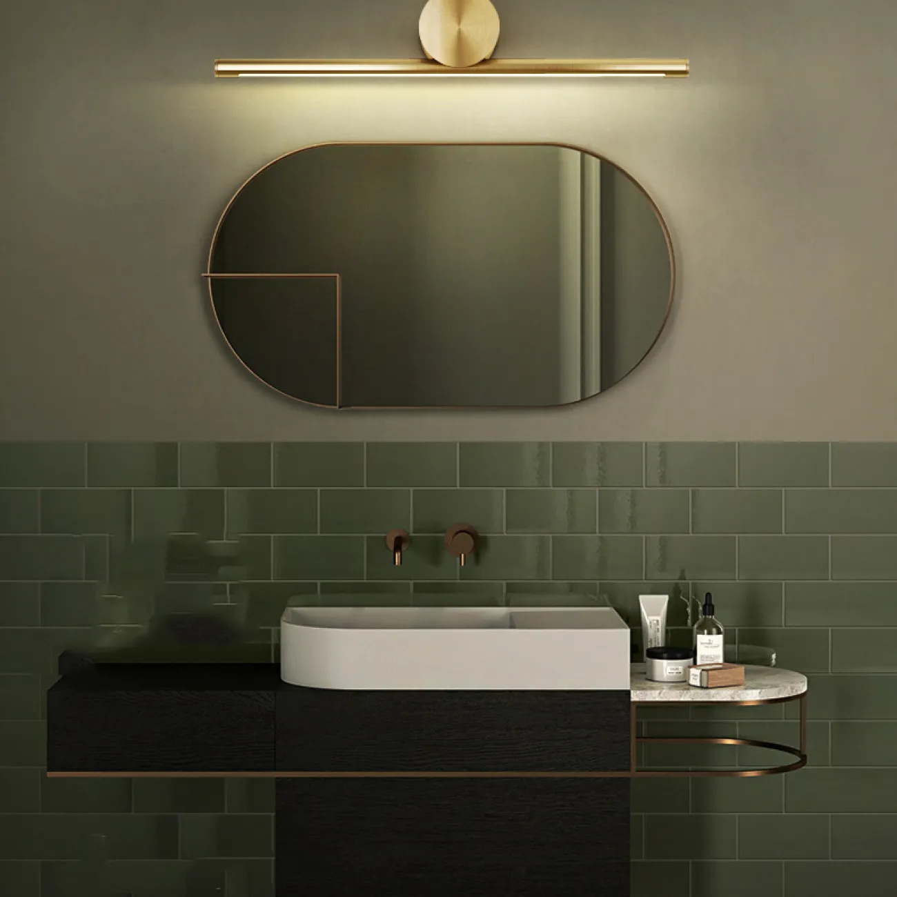 Настенный светильник BREEZE B L60 Brass от ImperiumLoft