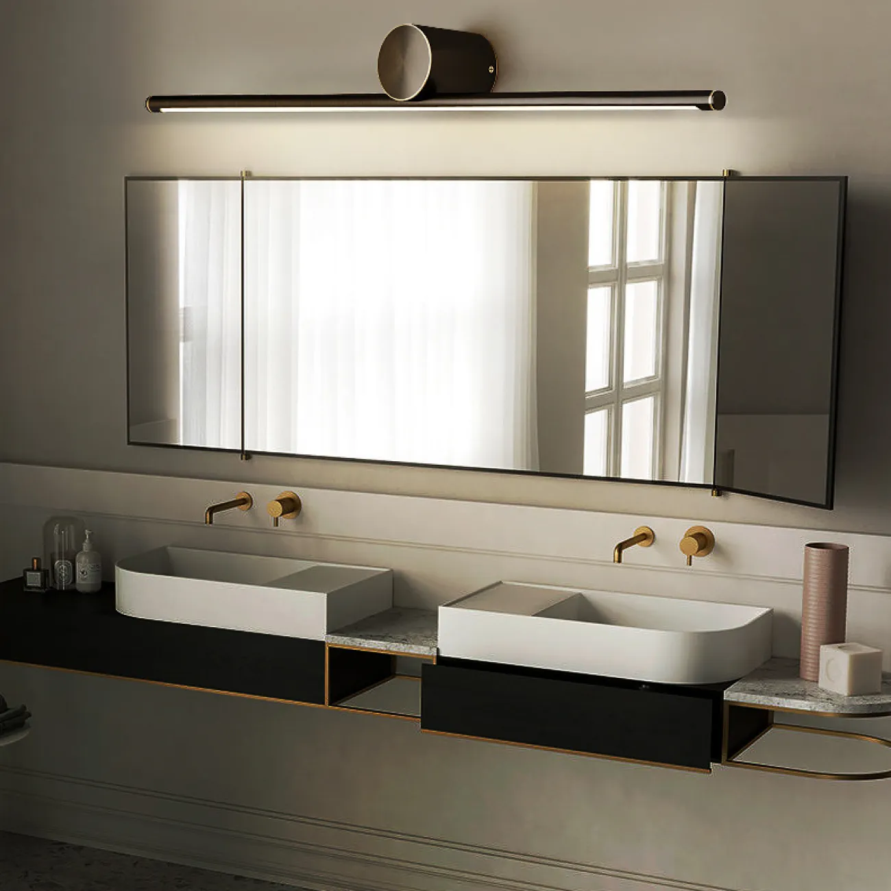 Настенный светильник BREEZE B L60 Black от ImperiumLoft