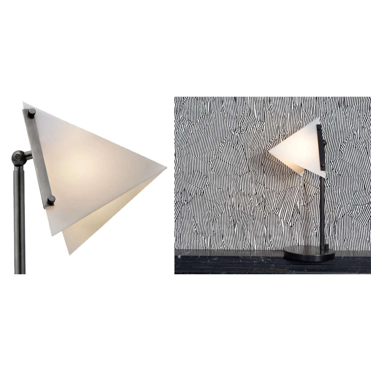 Настольная лампа FORMA ROUND BASE TABLE LAMP Black designed by Kelly Wearstler от LaLume