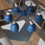 Потолочная люстр на штанге ROLLA 3 blueice от ImperiumLoft