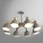 Потолочная люстр на штанге ROLLA 8 beige от ImperiumLoft