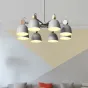 Потолочная люстр на штанге ROLLA 3 blueice от ImperiumLoft
