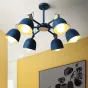 Потолочная люстр на штанге ROLLA 3 blueice от ImperiumLoft