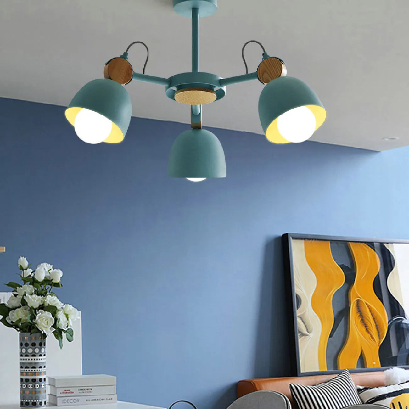 Потолочная люстр на штанге ROLLA 8 Gray от ImperiumLoft Потолочная люстр на штанге ROLLA 8 Gray от ImperiumLoft