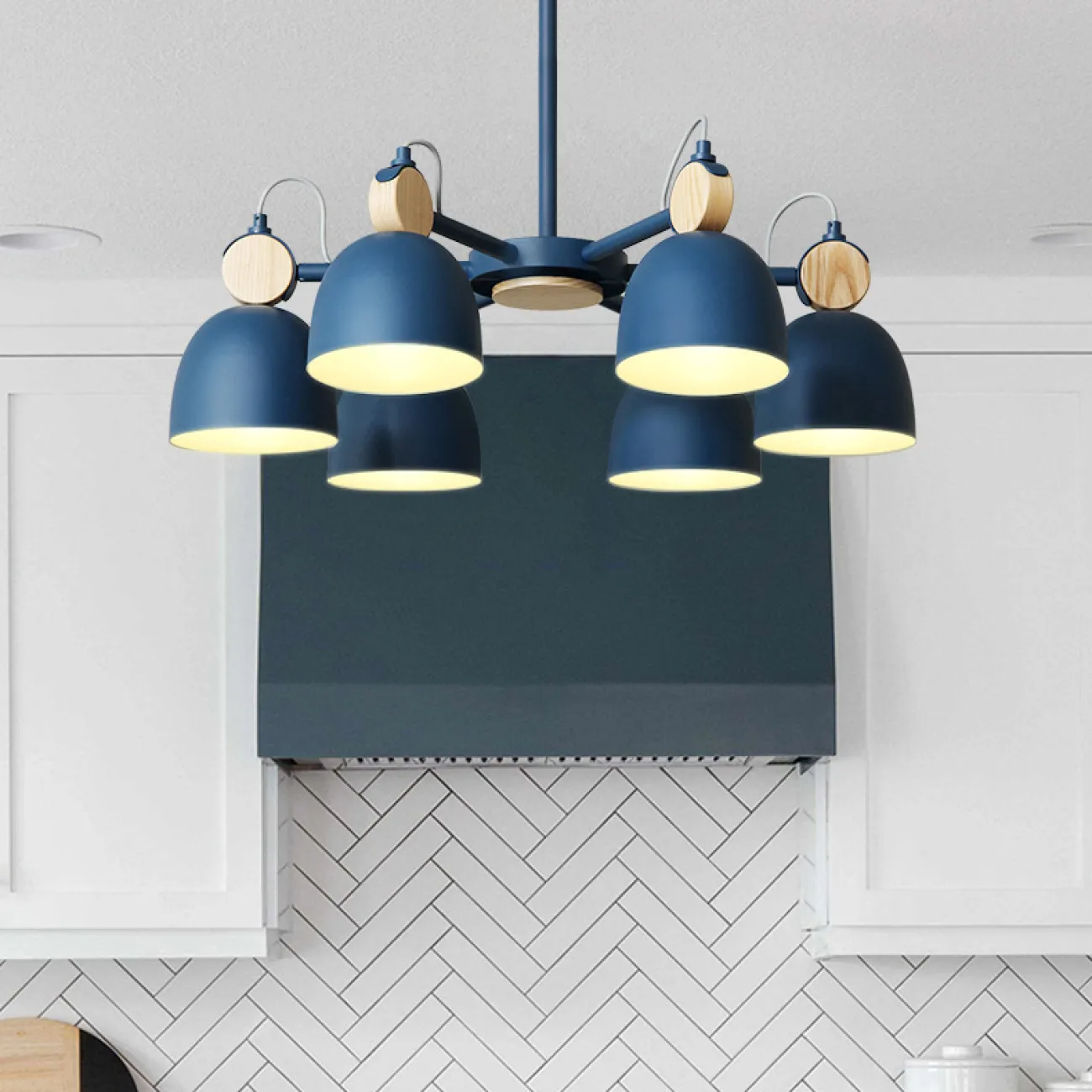 Потолочная люстр на штанге ROLLA 8 Gray от ImperiumLoft Потолочная люстр на штанге ROLLA 8 Gray от ImperiumLoft