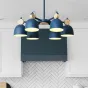 Потолочная люстр на штанге ROLLA 3 blueice от ImperiumLoft