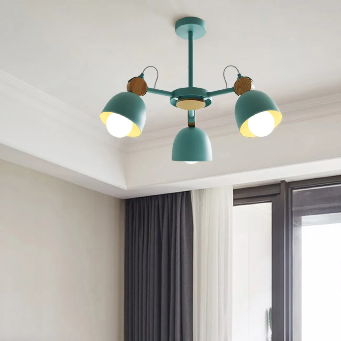 Потолочная люстр на штанге ROLLA 8 Gray от ImperiumLoft Потолочная люстр на штанге ROLLA 8 Gray от ImperiumLoft