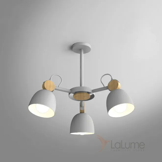 Потолочная люстр на штанге ROLLA 3 Gray от ImperiumLoft Потолочная люстр на штанге ROLLA 3 Gray от ImperiumLoft