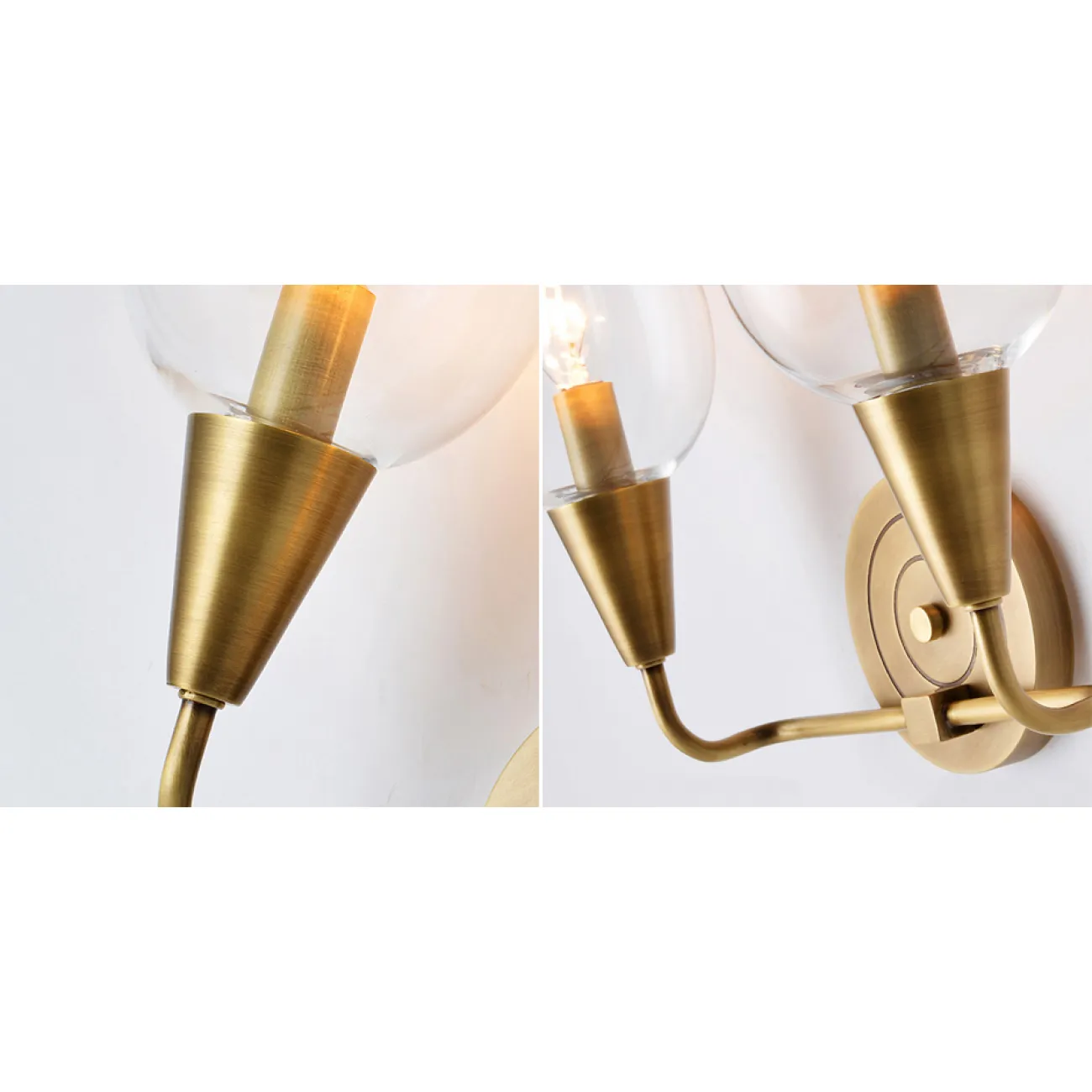 Бра VIOLA WALL Clear Lamp Double от LaLume
