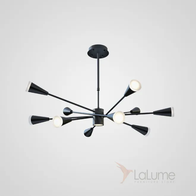 Подвесная люстра MILTON 10 Черный от ImperiumLoft