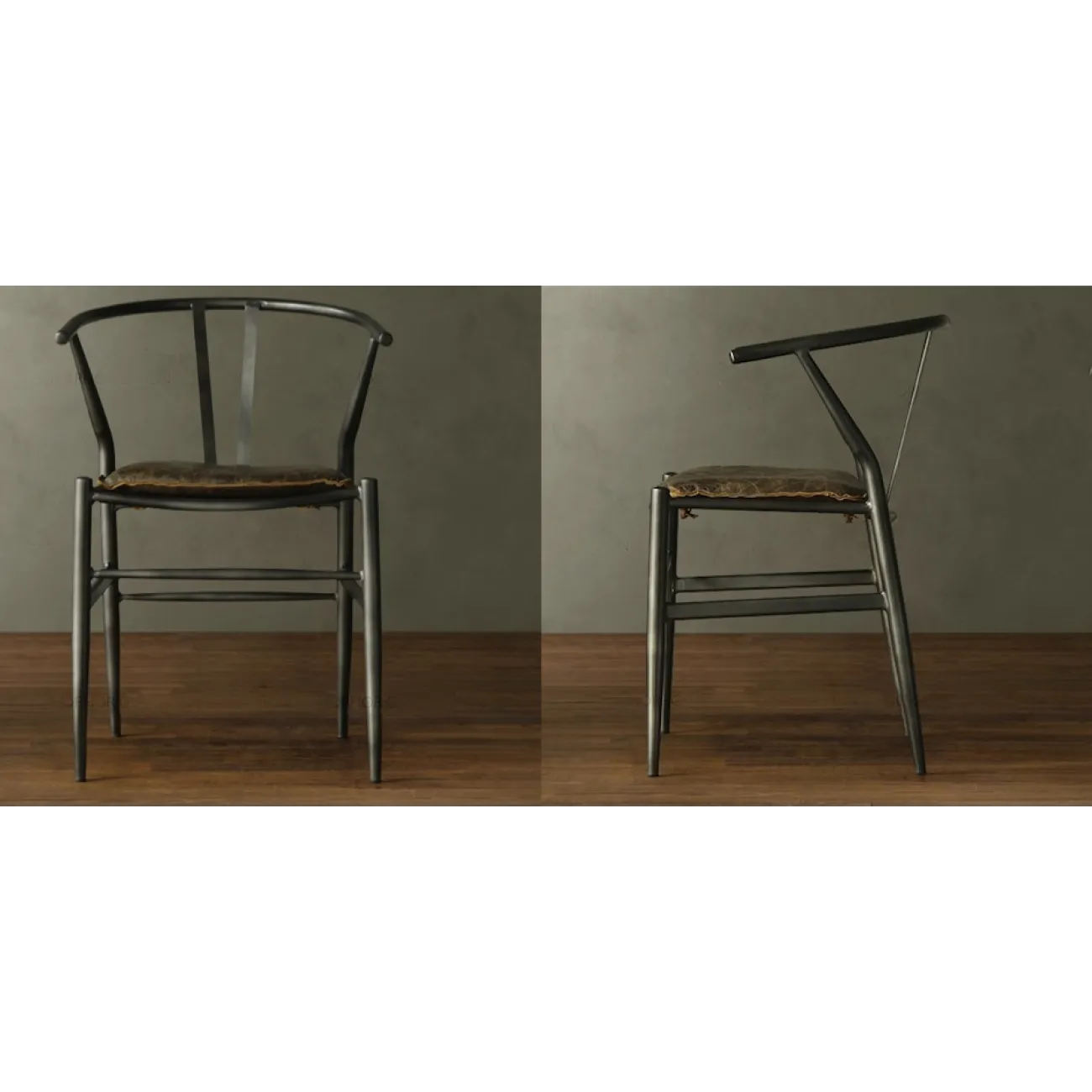 Стул Loft Industrial Kitchen Leather от LaLume