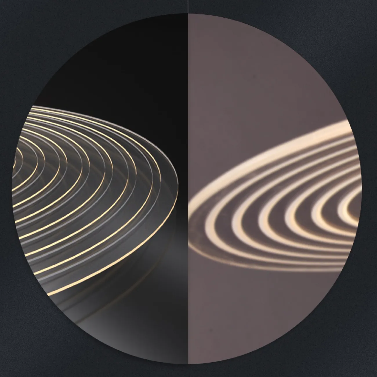 Готовая комбинация подвесных светильников с прозрачными рассеивателями дисковидной формы и круглыми центровыми плафонами IVARA COMBO L90 Готовая комбинация подвесных светильников с прозрачными рассеивателями дисковидной формы и круглыми центровыми плафонами IVARA COMBO L90