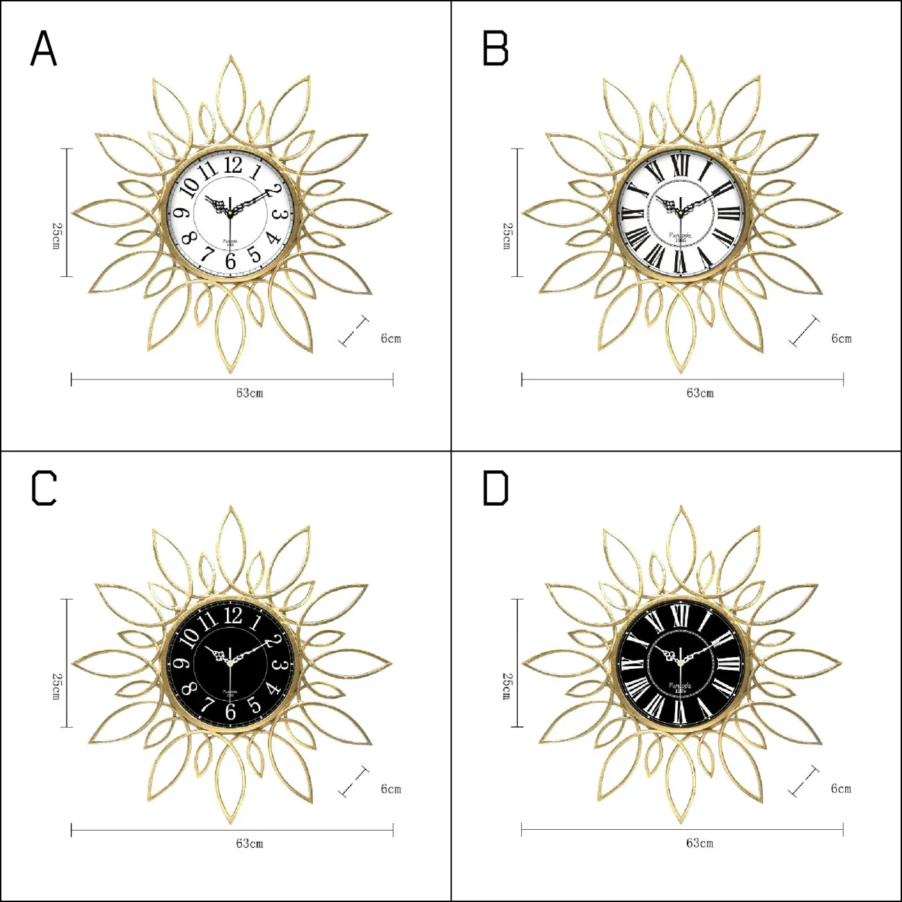 Дизайнерский настенный декор часы LaLume-KKK00334