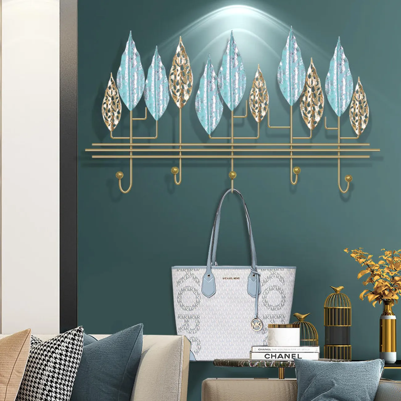 Дизайнерский настенный декор вешалка LaLume-KKK00299