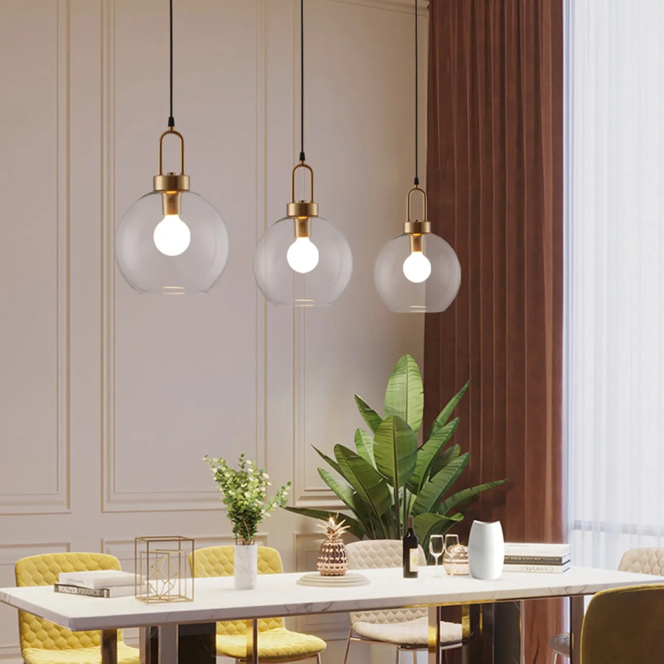 Подвесной светильник GAUSS шар 20 прозрачный от ImperiumLoft