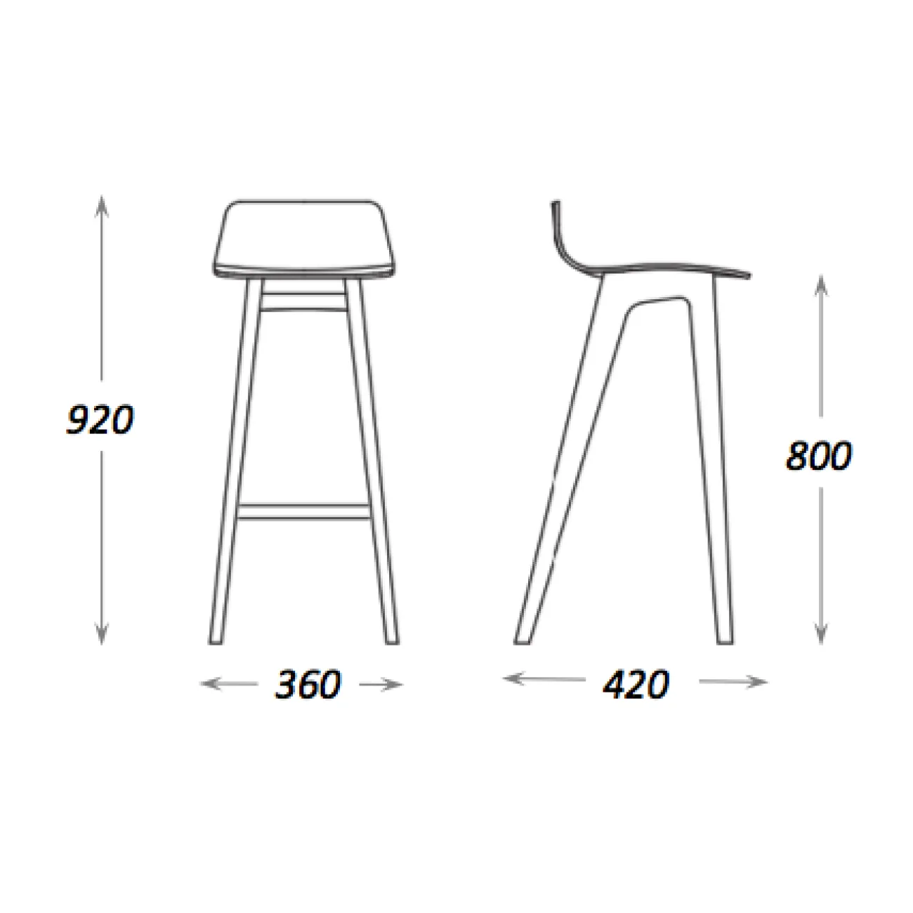 Барный стул Morph Bar Stool designed by Formstelle in 2010 от LaLume Барный стул Morph Bar Stool designed by Formstelle in 2010 от LaLume