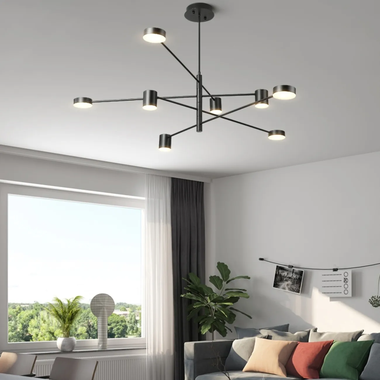 Люстра MOTVIKT Black 4 от ImperiumLoft