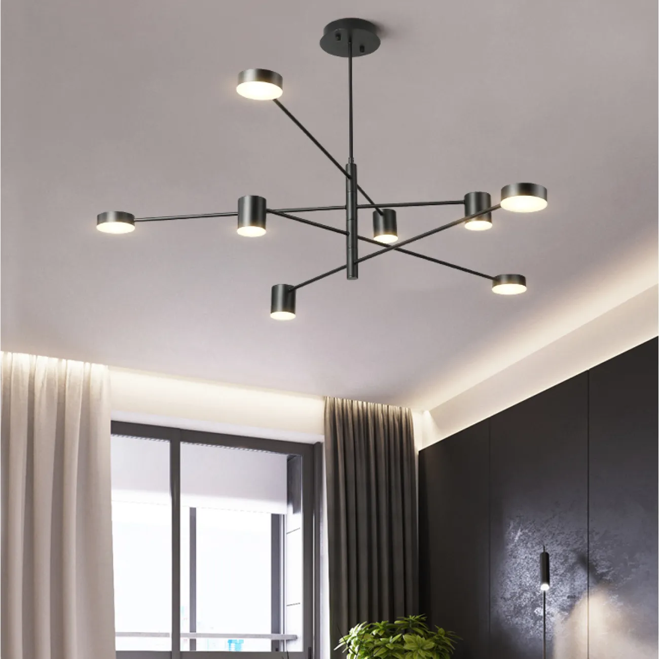 Люстра MOTVIKT Black 4 от ImperiumLoft