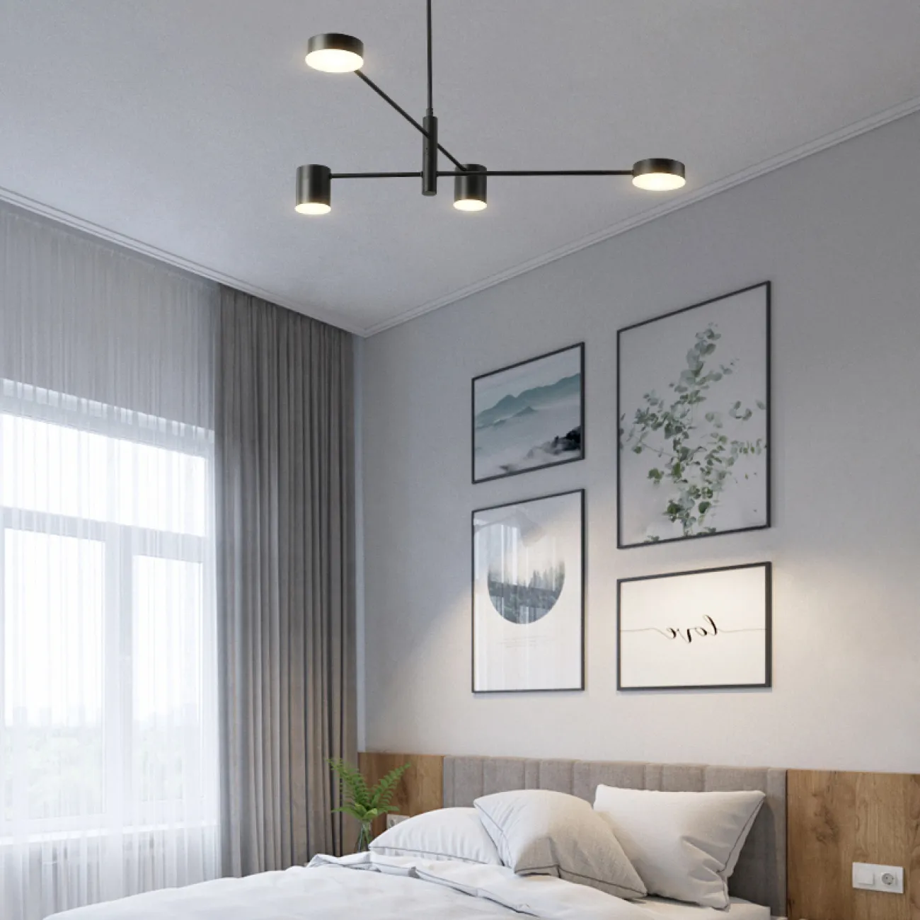 Люстра MOTVIKT Black 4 от ImperiumLoft