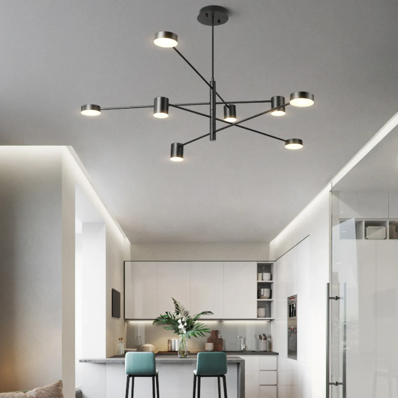Люстра MOTVIKT White 8 от ImperiumLoft