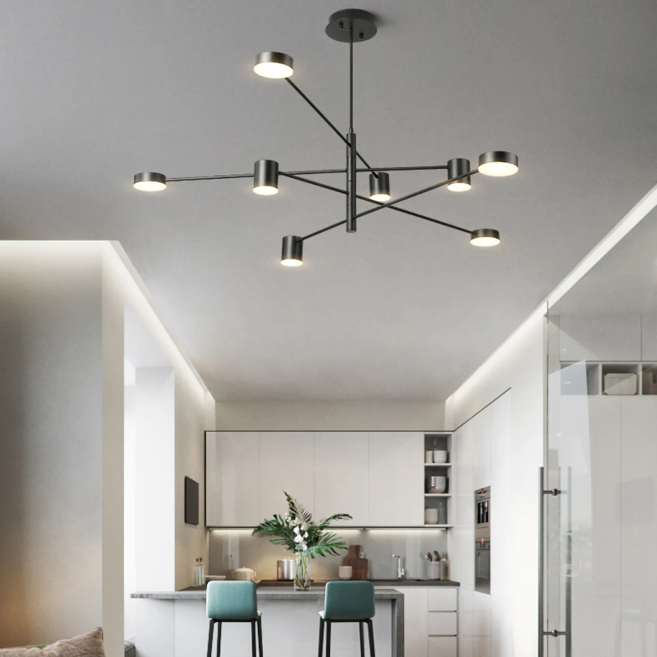 Люстра MOTVIKT Black 4 от ImperiumLoft