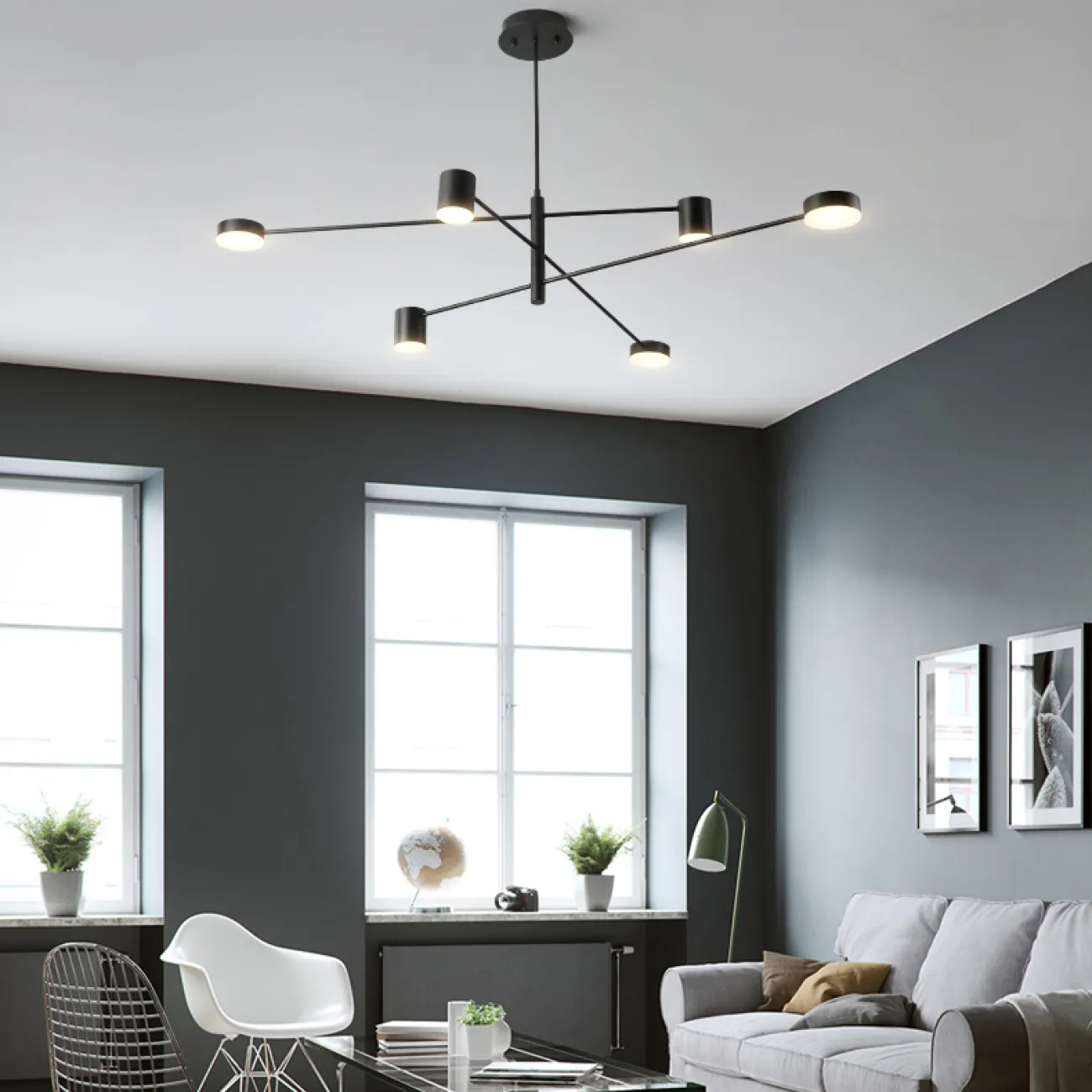 Люстра MOTVIKT Black 4 от ImperiumLoft