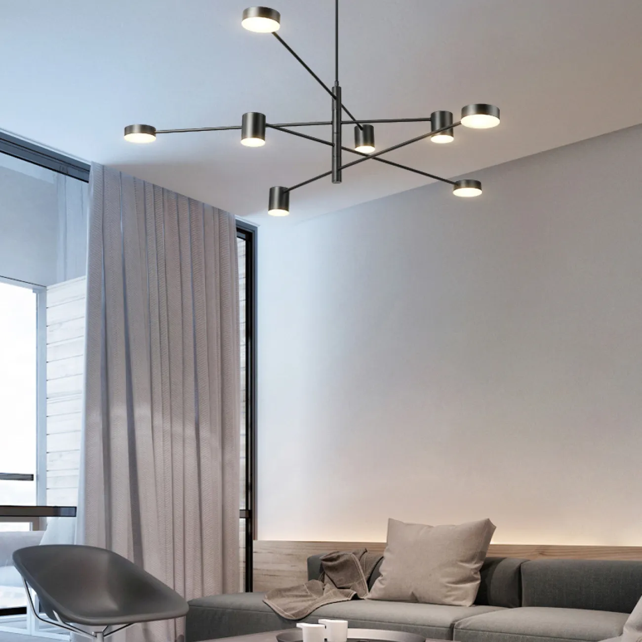 Люстра MOTVIKT Black 4 от ImperiumLoft