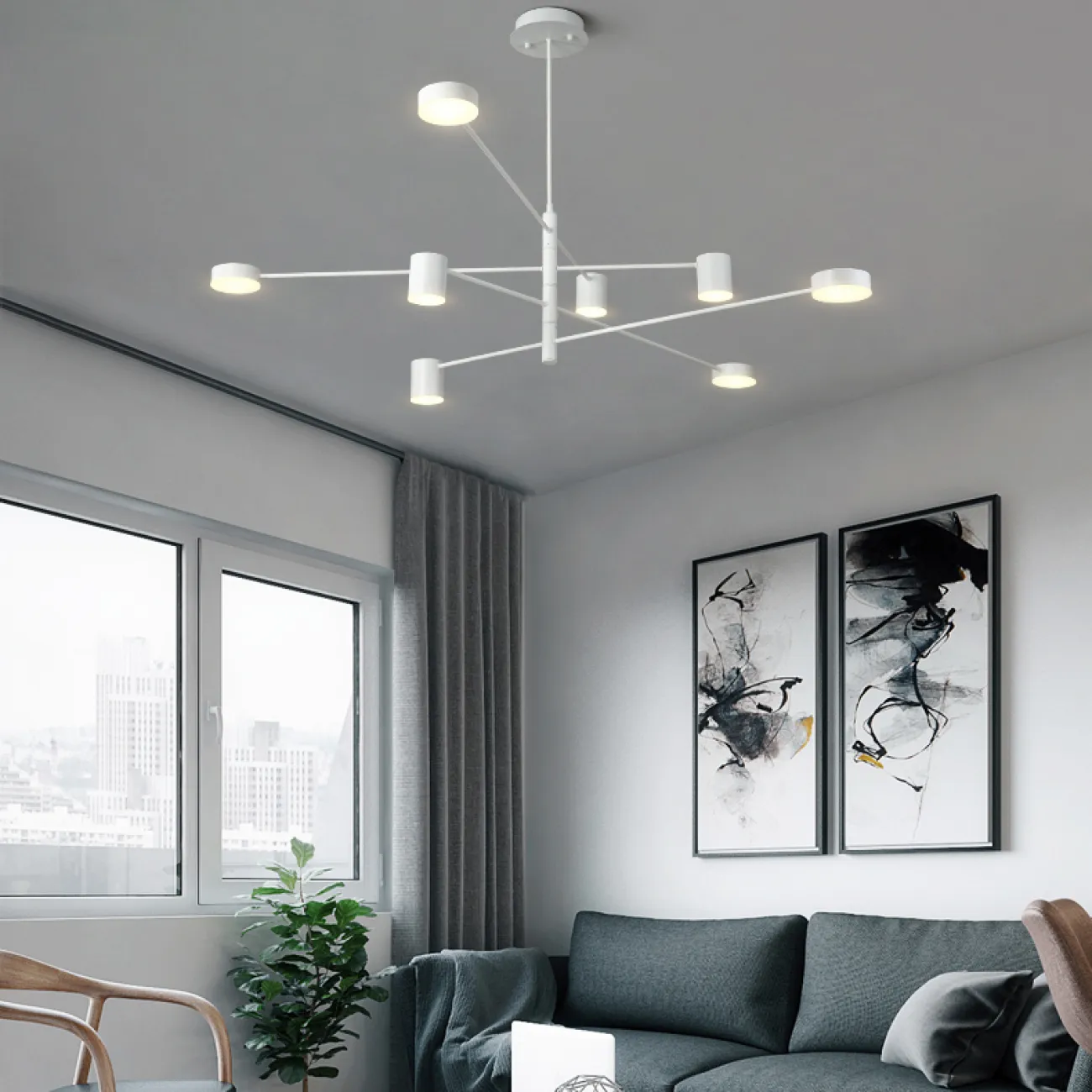 Люстра MOTVIKT White 8 от ImperiumLoft