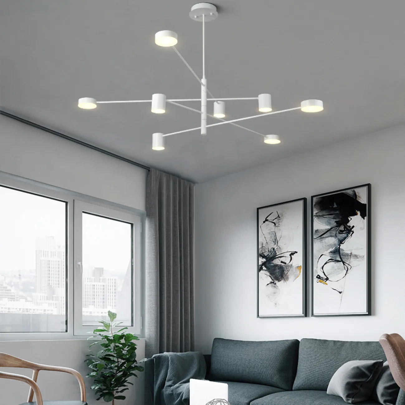 Люстра MOTVIKT Black 4 от ImperiumLoft