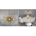 White Beaded Urchin Chandelier Sputnik 