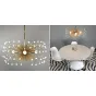 White Beaded Urchin Chandelier Sputnik от LaLume