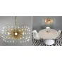White Beaded Urchin Chandelier Sputnik от LaLume
