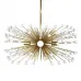 White Beaded Urchin Chandelier Sputnik 