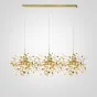 Люстра Tezani Argent Suspension Linear Gold 3 L110 от ImperiumLoft