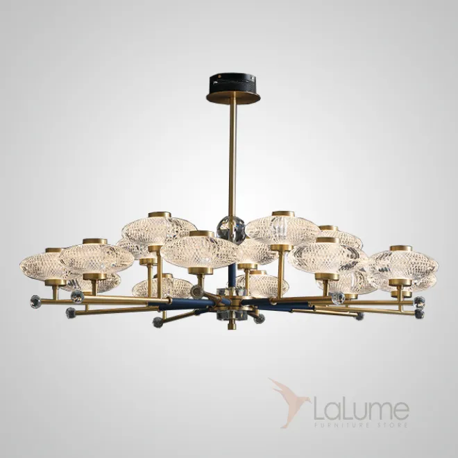 Потолочная люстра NICOL L15 Blue от ImperiumLoft Потолочная люстра NICOL L15 Blue от ImperiumLoft