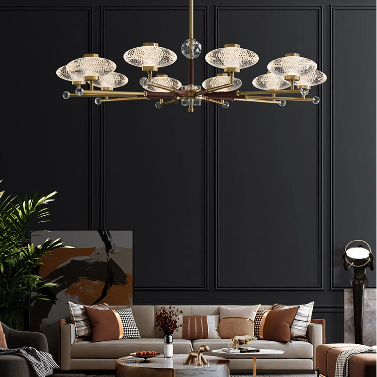 Потолочная люстра NICOL L10 Blue от ImperiumLoft