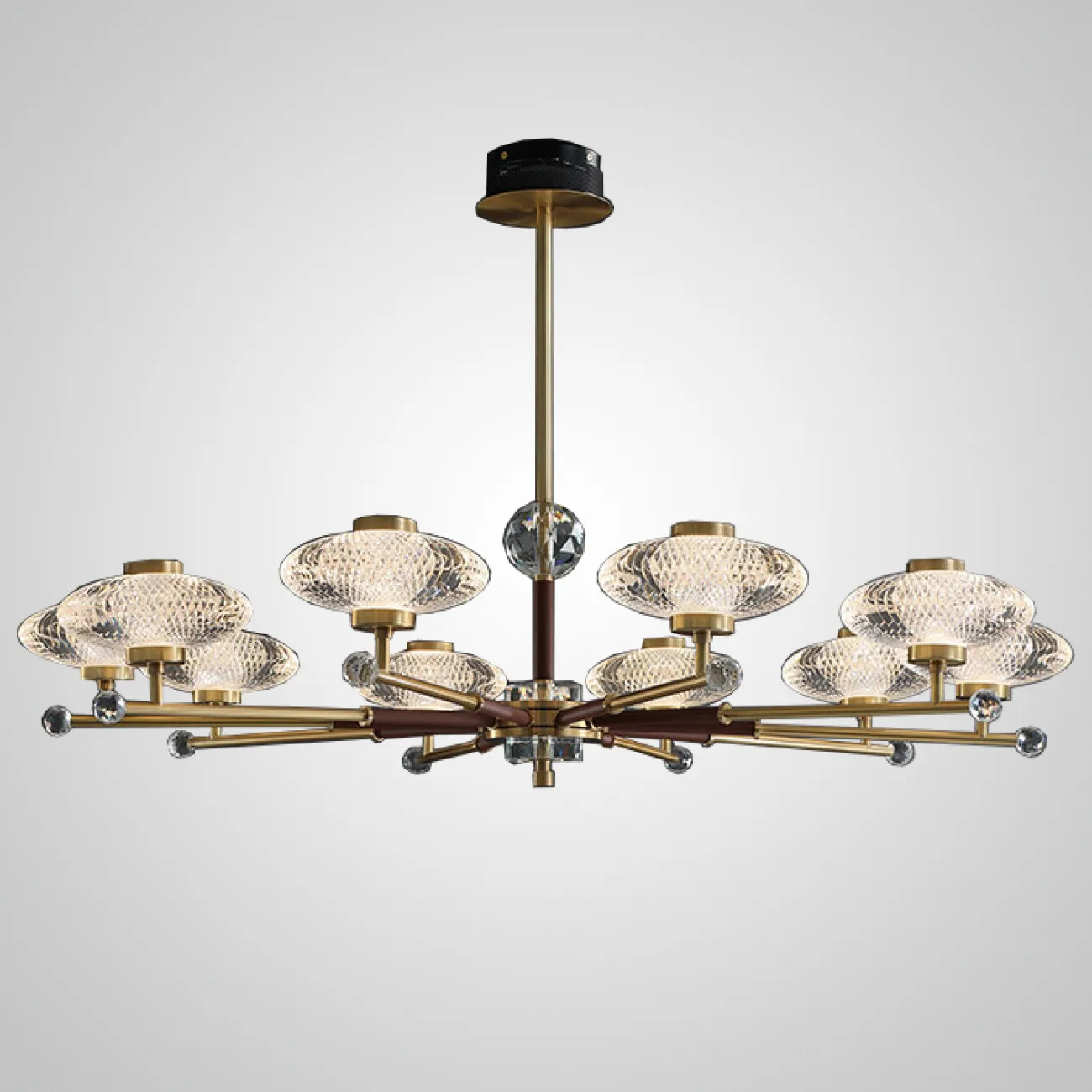 Потолочная люстра NICOL L8 Red от ImperiumLoft