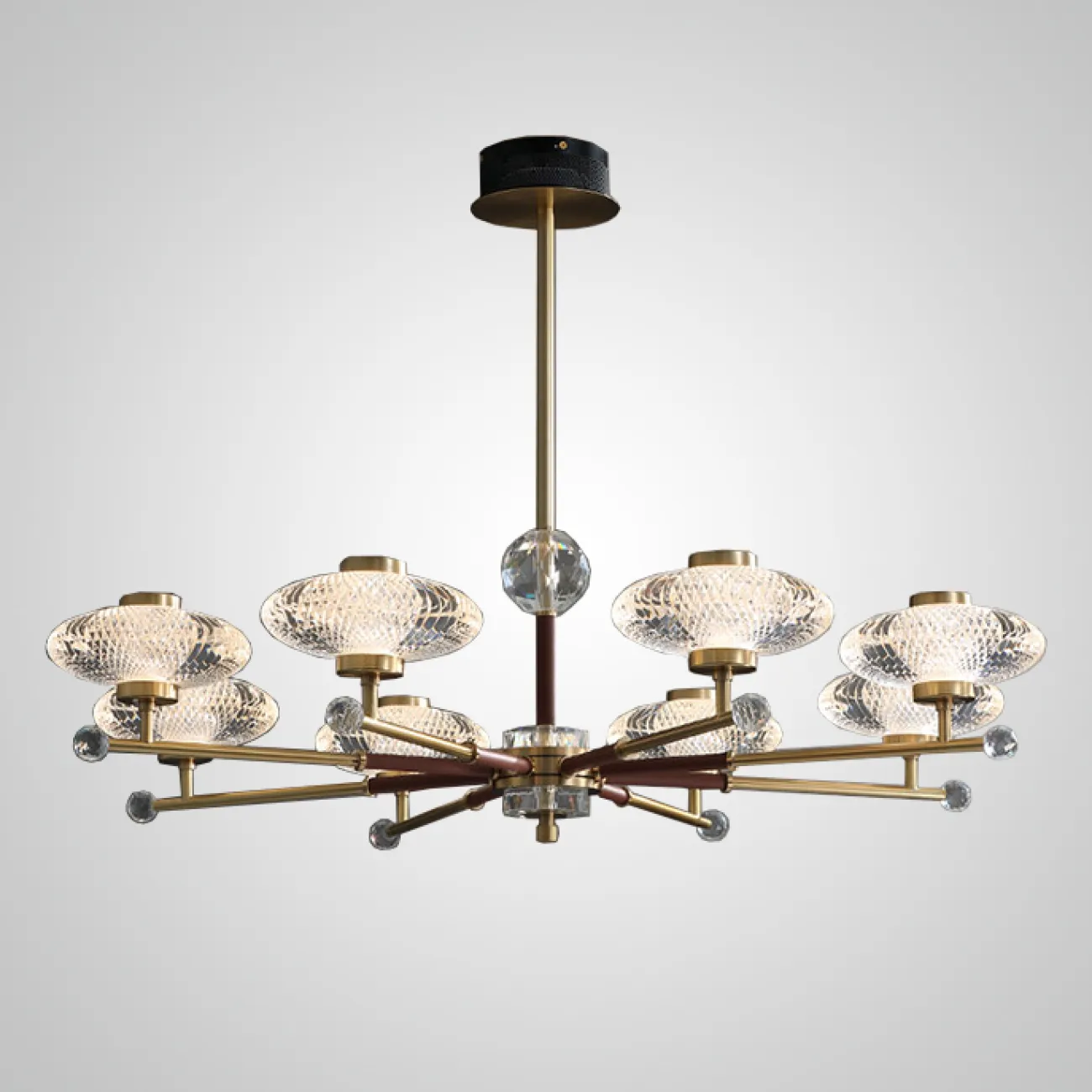 Потолочная люстра NICOL L6 Blue от ImperiumLoft Потолочная люстра NICOL L6 Blue от ImperiumLoft