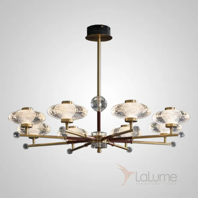 Потолочная люстра NICOL L8 Red от ImperiumLoft Потолочная люстра NICOL L8 Red от ImperiumLoft