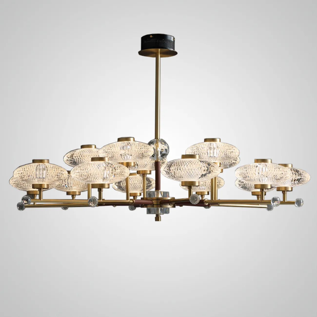 Потолочная люстра NICOL L8 Red от ImperiumLoft