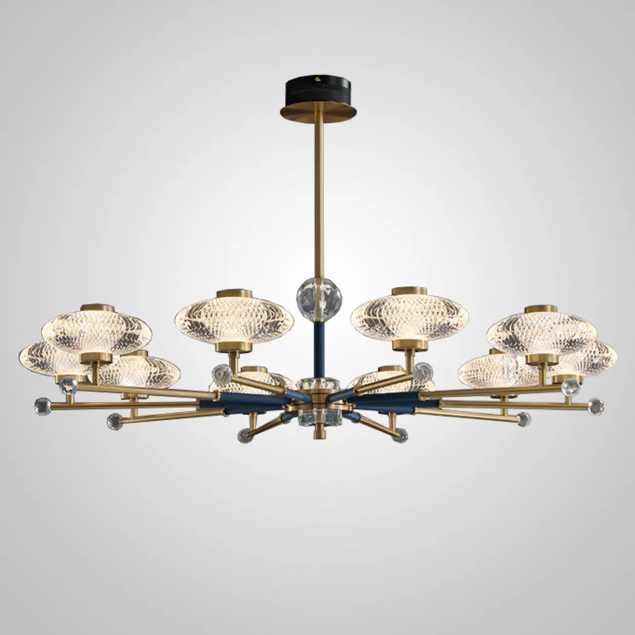 Потолочная люстра NICOL L8 Red от ImperiumLoft